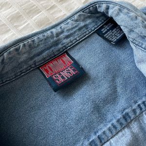 Common Sense - oversized men’s denim shirt